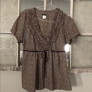 JCrew Silk Ruffled Top Women’s Size 6